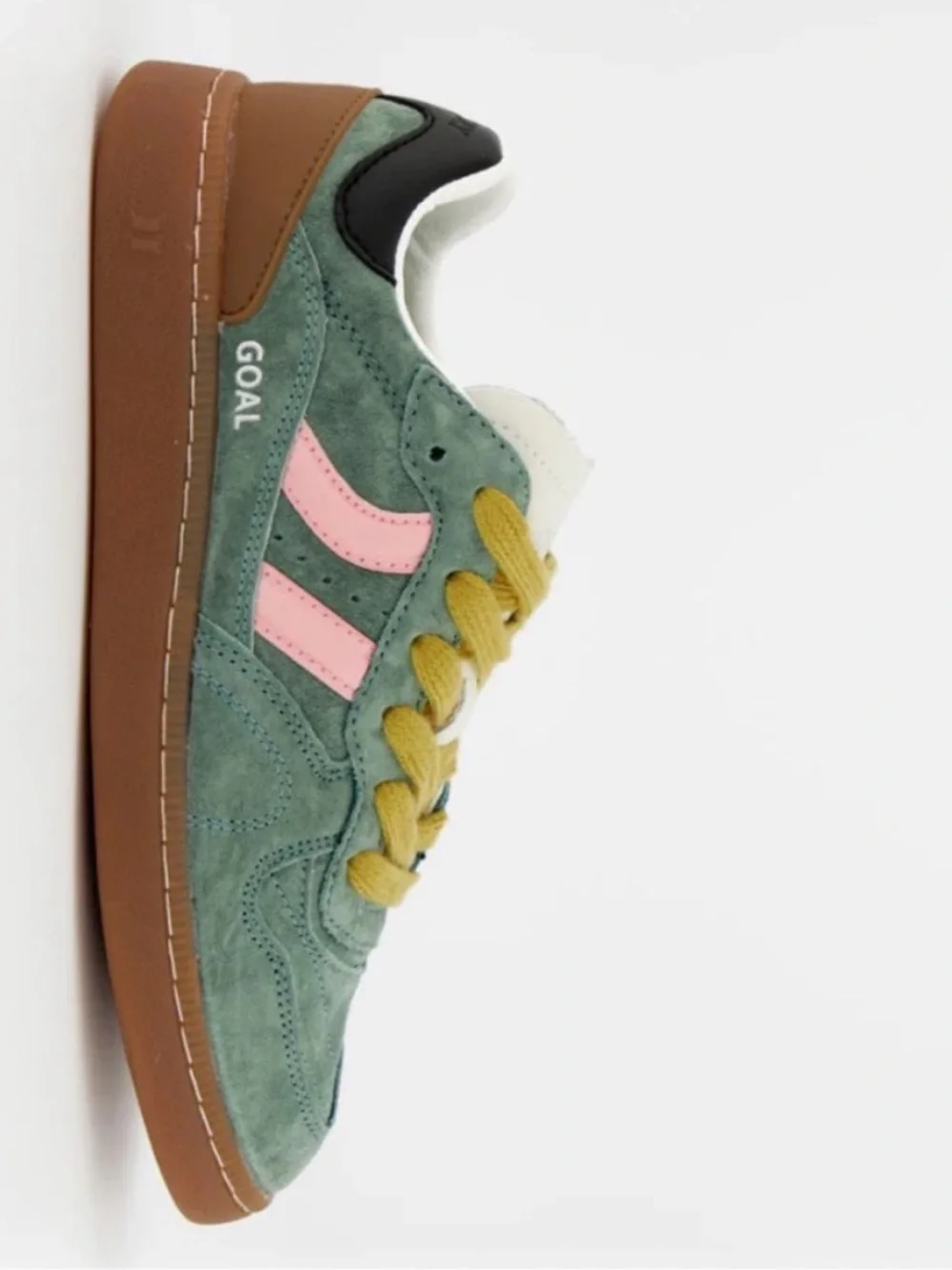 Coolway 10 Sneakers Goal in Green Forest Suede Free People black yellow no box